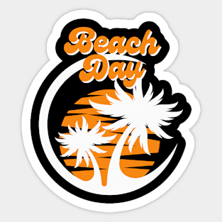 Beach day Sticker